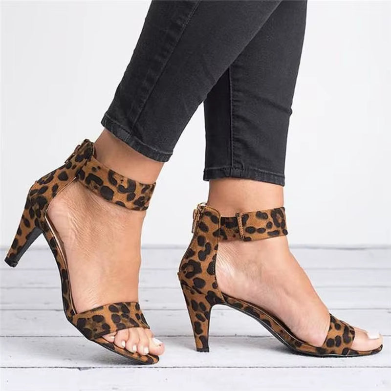 Women'S Shoes 2020 New Summer Fine Heel Shoes Sexy Fashion Outdoor Sandals for Woman