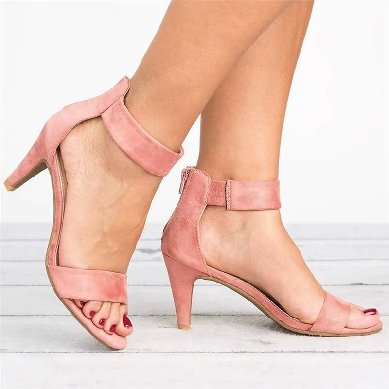 Women'S Shoes 2020 New Summer Fine Heel Shoes Sexy Fashion Outdoor Sandals for Woman