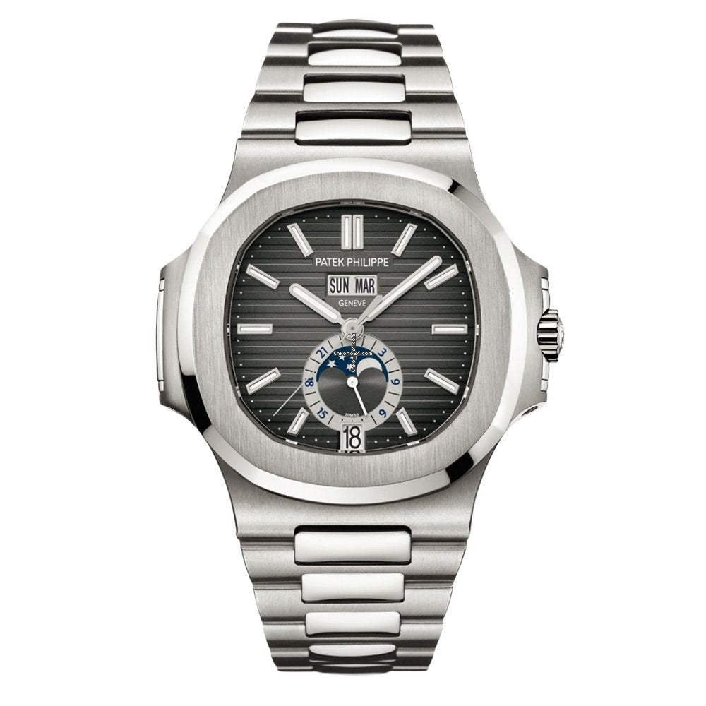 Patek Philippe Nautilus Annual Calendar Moon Phase Steel