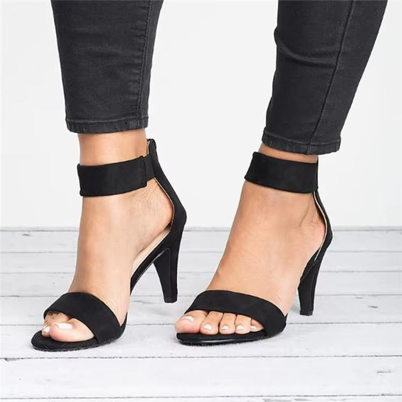Women'S Shoes 2020 New Summer Fine Heel Shoes Sexy Fashion Outdoor Sandals for Woman