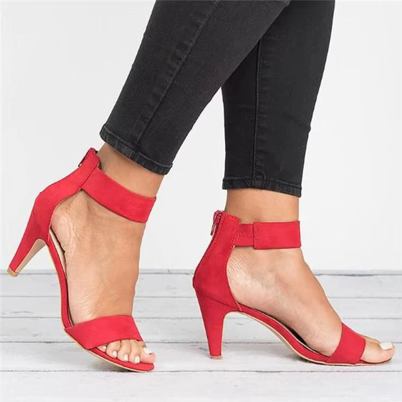 Women'S Shoes 2020 New Summer Fine Heel Shoes Sexy Fashion Outdoor Sandals for Woman