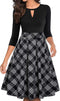 Yt018-Black Plaid-3/4