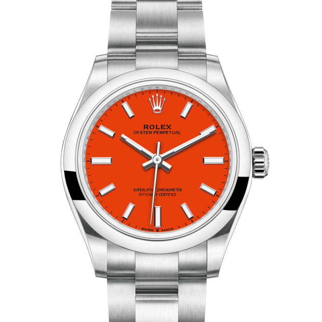 oyster perpetual orange 31mm